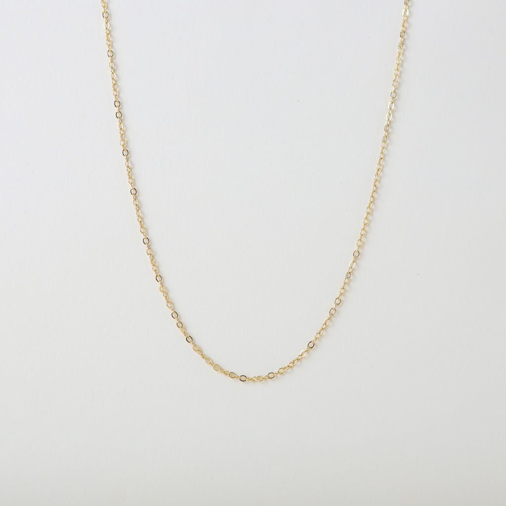 Gold necklace with lobster clasp