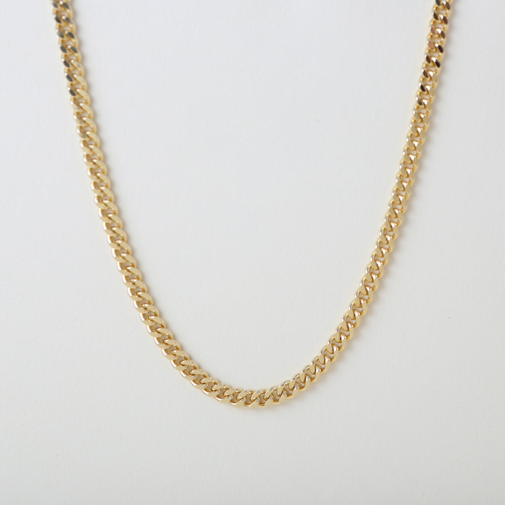 Classic gold cuban link necklace